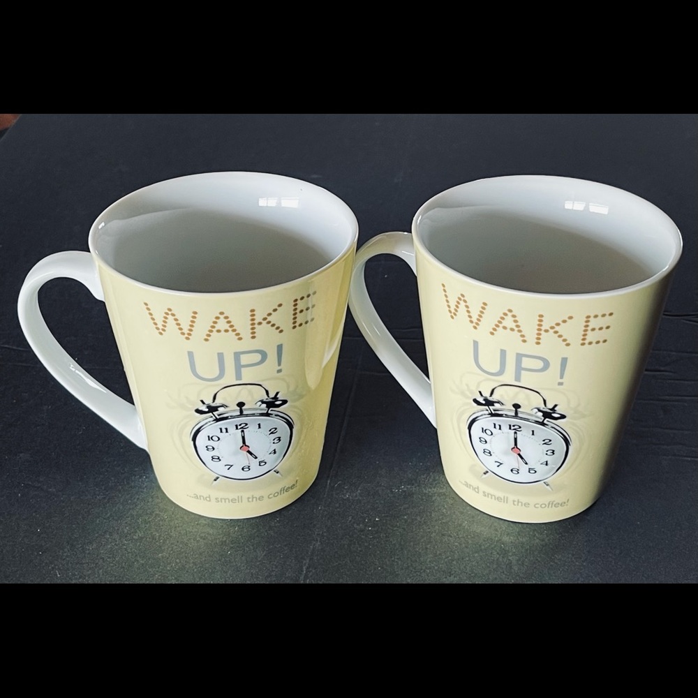 ⭕️Wake- Up and Smell the Coffee -  2 Cups